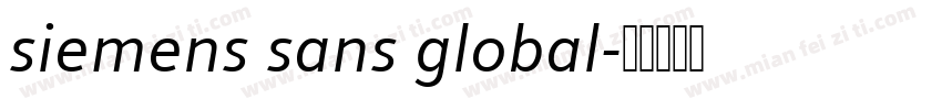 siemens sans global字体转换